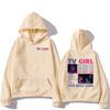 Hip Hop Streetwear TV Girl Who Really Cares Sweatshirts Winter Fleece Graphic Hoodies Long Sleeve Casual Men/Women Sudaderas