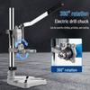 Adjustable Multi-Functional Rotary Drill Stand: Compact Industrial-Grade Workbench for Hand Drills