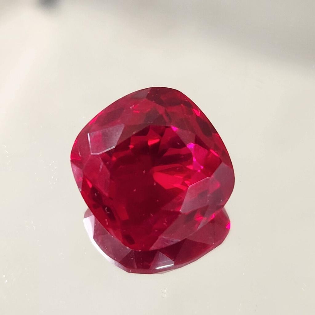 23.90 Ct Heated CERTIFIED Red Ruby Stunning Cushion Cut Loose Gemstone