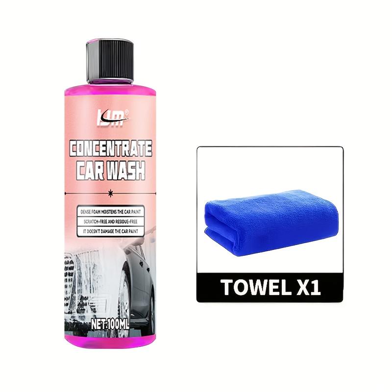 

1:100 Высококонцентрированный розовый пенообразный автомобильный воск - Нейтральный pH, безопасная для лакокрасочного покрытия формула, подходит для всех моделей автомобилей Normal розовый