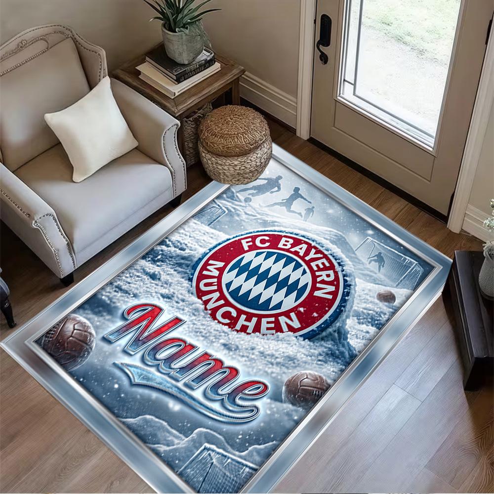 Fc Bayern Munich Glory Carpet Perfect for Entryway Hallway Game Room Foyer Anti-slip Rug Anime Office Decor Best for Christmas