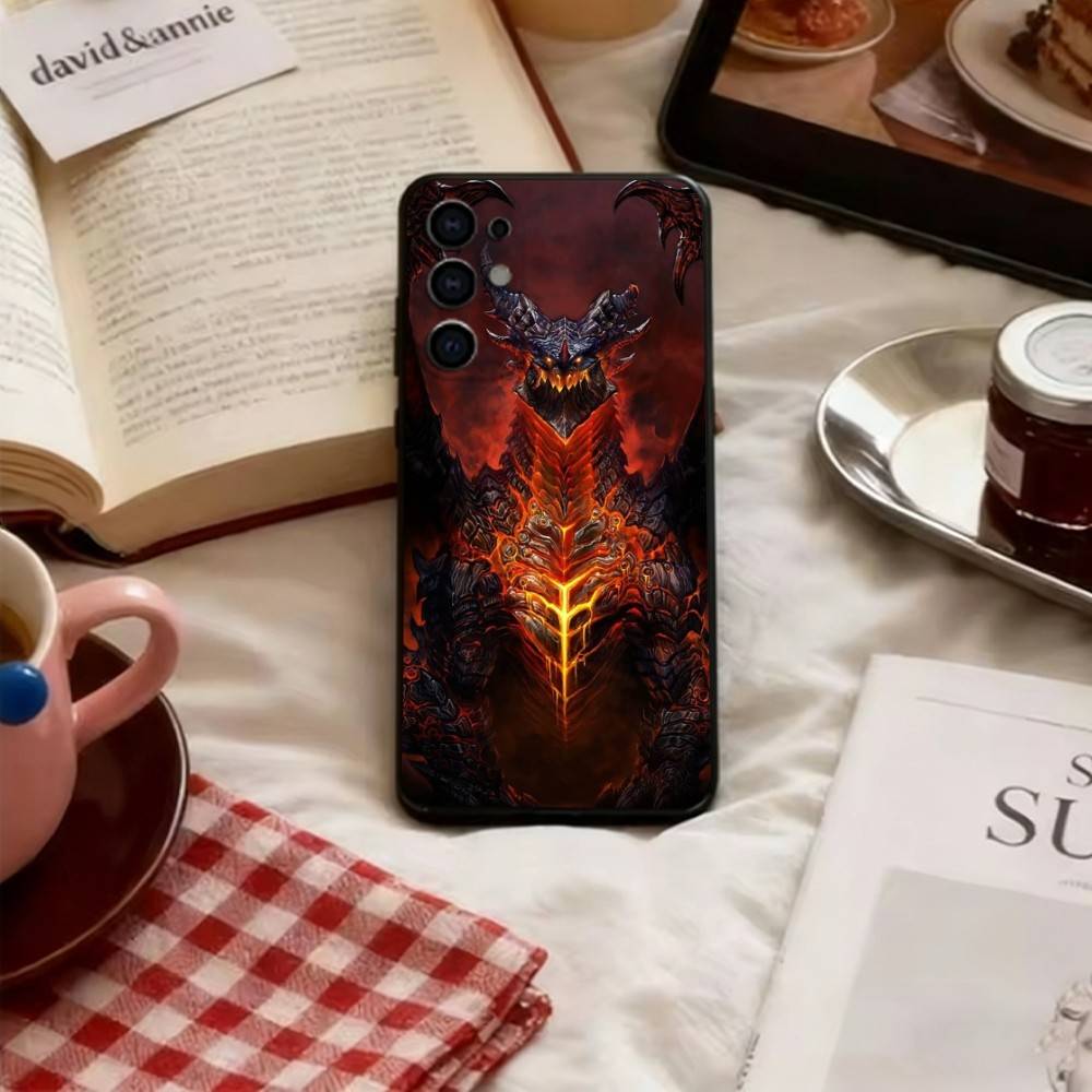 W-Warcraft G-Game Phone Case Soft Black For Samsung S25,S24,S21,S22,S23,S30,Ultra,S20,Plus,Fe,Lite