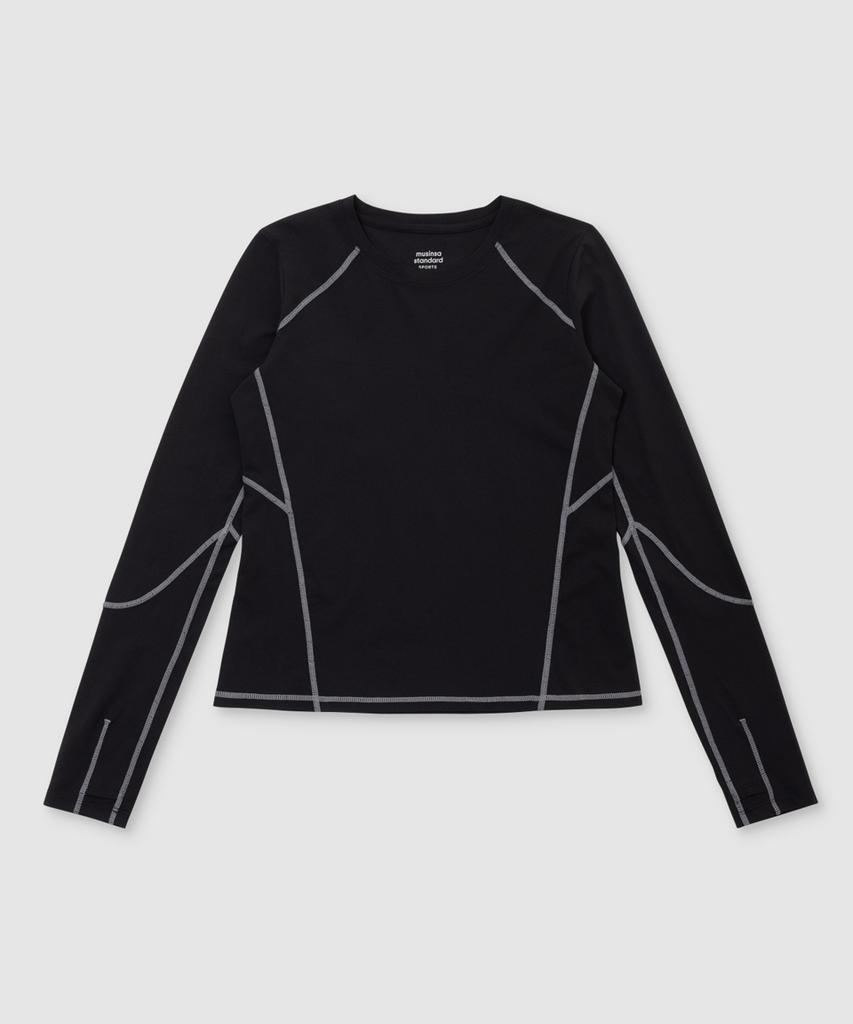MUSINSA STANDARD SPORTS Quick-Dry Slim Fit Stitch Long Sleeve Women (3 Colors)