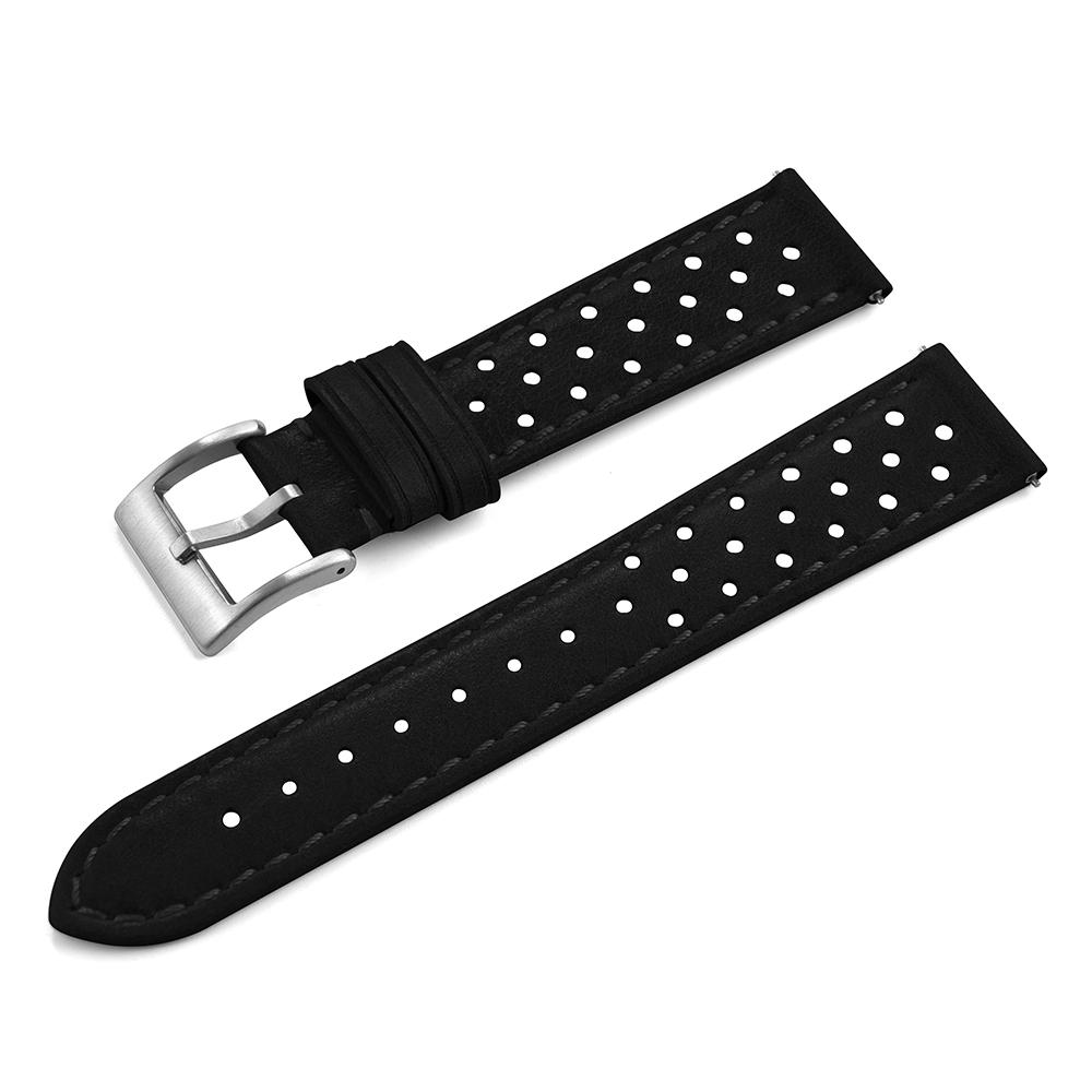 Vintage Genuine Leather Strap for Omega For Samsung Galaxy Watch 6 5 4 Soft Cowhide Breathable Wristband 18mm 20mm 22mm Bracelet