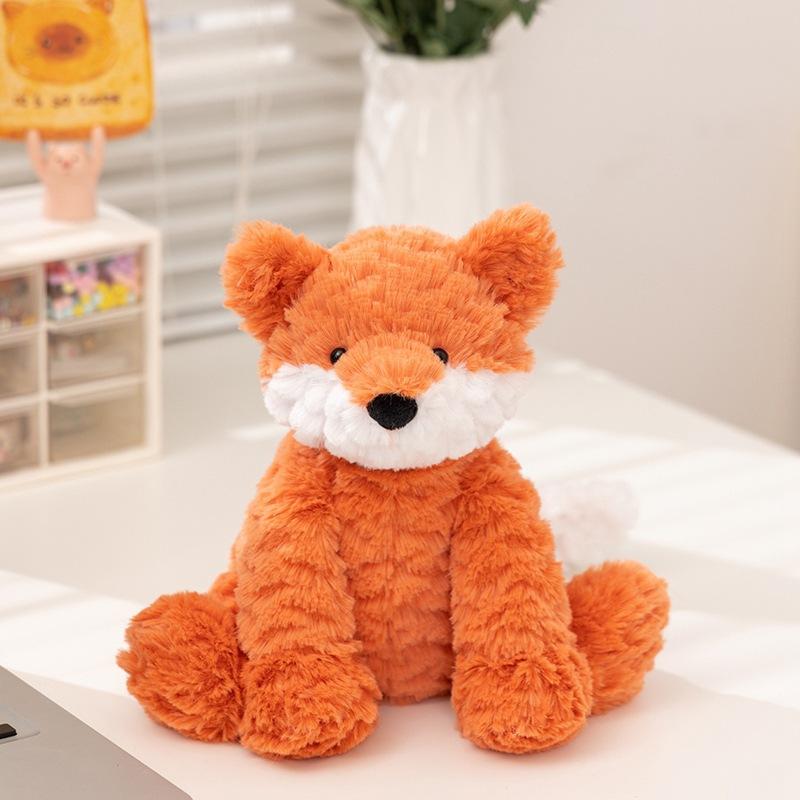 British Jelly Wave Series Curly Lion Monkey Plush Toy Wave Dragon Doll Curly Highland Cow