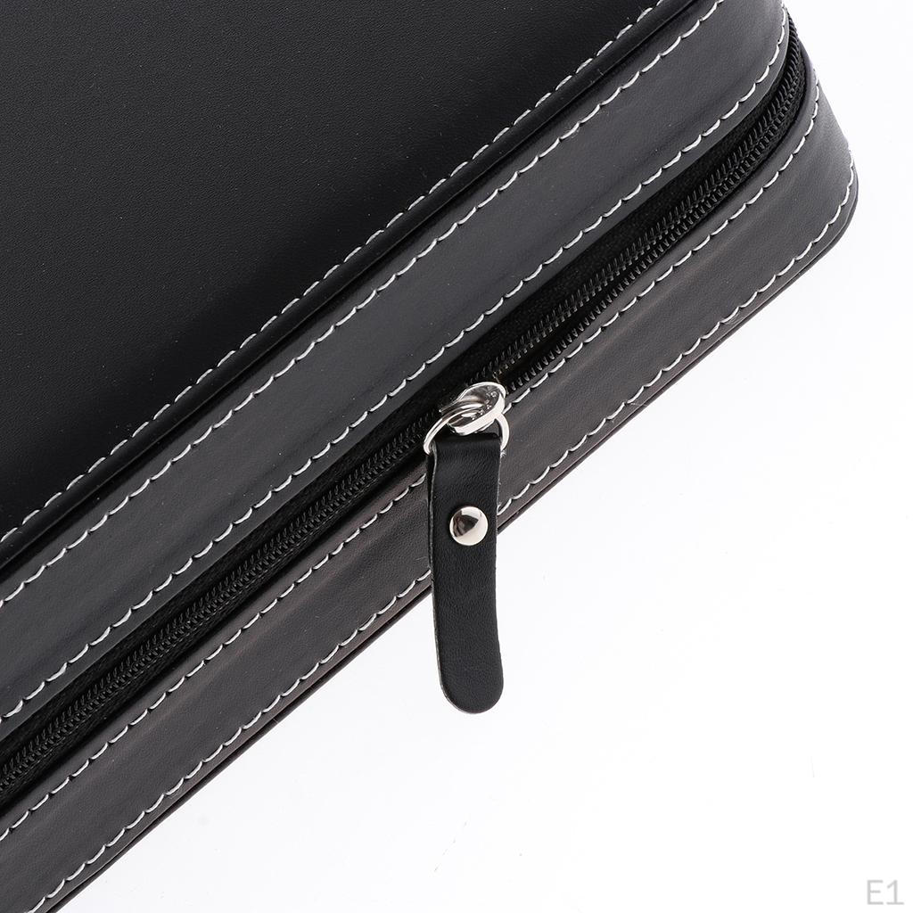 60 Grids Gemstone Loose Diamond Storage Mini Plastic Box with PU Leather Carrying Case