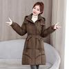 Cotton-padded Jacket Women's Mid-length Winter Warm Cotton-padded Jacket Fashion Padded Jacket Jacket with Hat