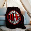 1PZ Coperta Morbida in Flanella Stampata Ac Milan per Camera da Letto Adulti Soggiorno Divano Campeggio Viaggio Regali per Fan Regali di Natale