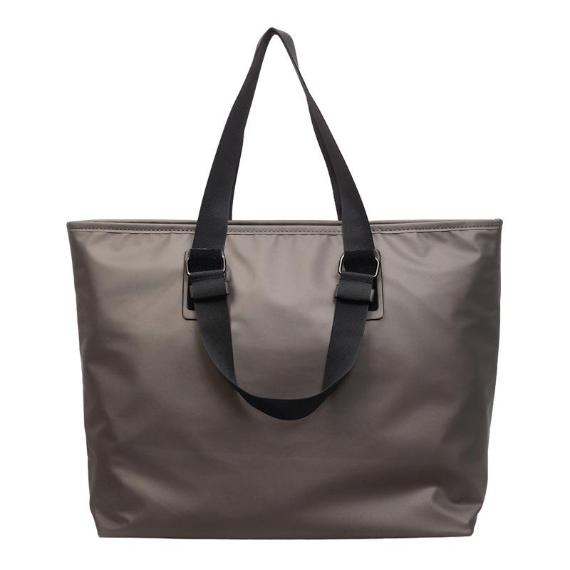 Minimalist Nylon Tote Bag for Women – Large Capacity Shoulder Bag with Adjustable Strap, Perfect for Work & Everyday Use