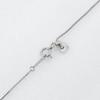 Flour Necklace Pt850Platinum/Pt900Platinum/diamond Flour 4.8g Women Used
