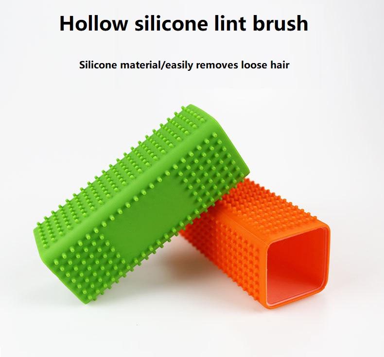Pet Hair Removal Brush Car Animal Brush Dog Cat Hair Removal Effective Pet Hair Silicone Hollow Rubber Cleaning Brush GSZ01