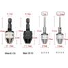 0.3-6.5mm Quick-Change Hex Shank Self-Centering Drill Chuck for 3.6 Electric Grinder