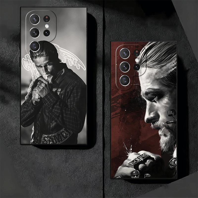 Sons Of Anarchy Soft Phone Case for Samsung Galaxy S26 S25 Edge S24 Ultra S23 Plus S22 S21 FE S20 Black Cover Back Shell