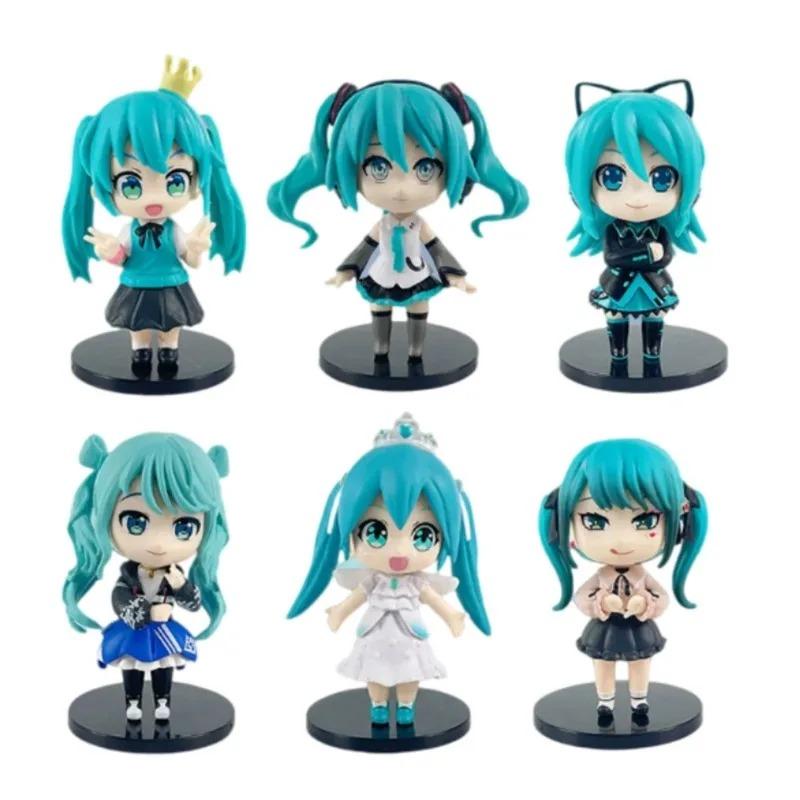 Chibi Hatsune Miku Blind Box Figure - Anime Vocaloid Collectible Model, Cute Desk Decor Surprise Gift for Fans