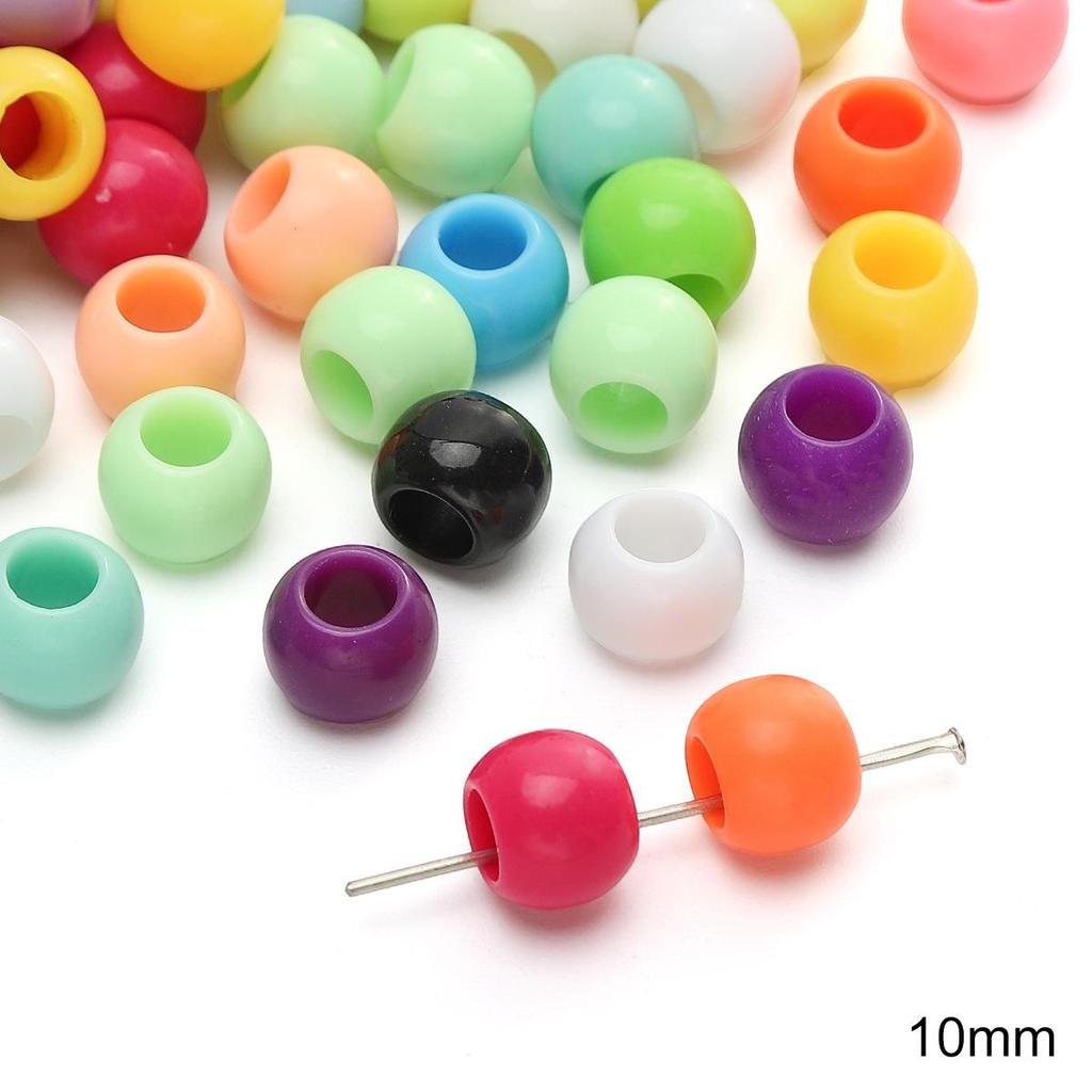 6-20mm Acrylic Ice Ceam Colored Macroporous Beads For DIY Necklace Bracelet Earrings Jewelry Making Craft Accessories