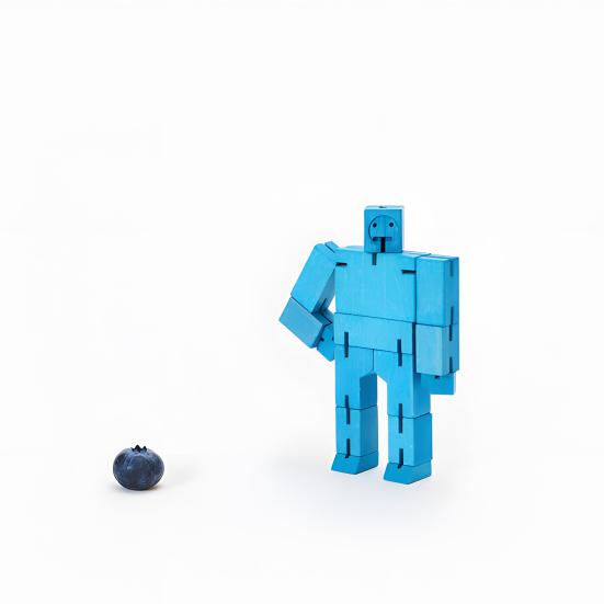 Holzwürfel-Roboterspielzeug, pädagogischer Transforming-Roboter, Actionfigur, 3D-Puzzle, Twisted Cube-Roboter, Bausteinspielzeug, Geschenk für Kleinkinder, Jungen und Mädchen