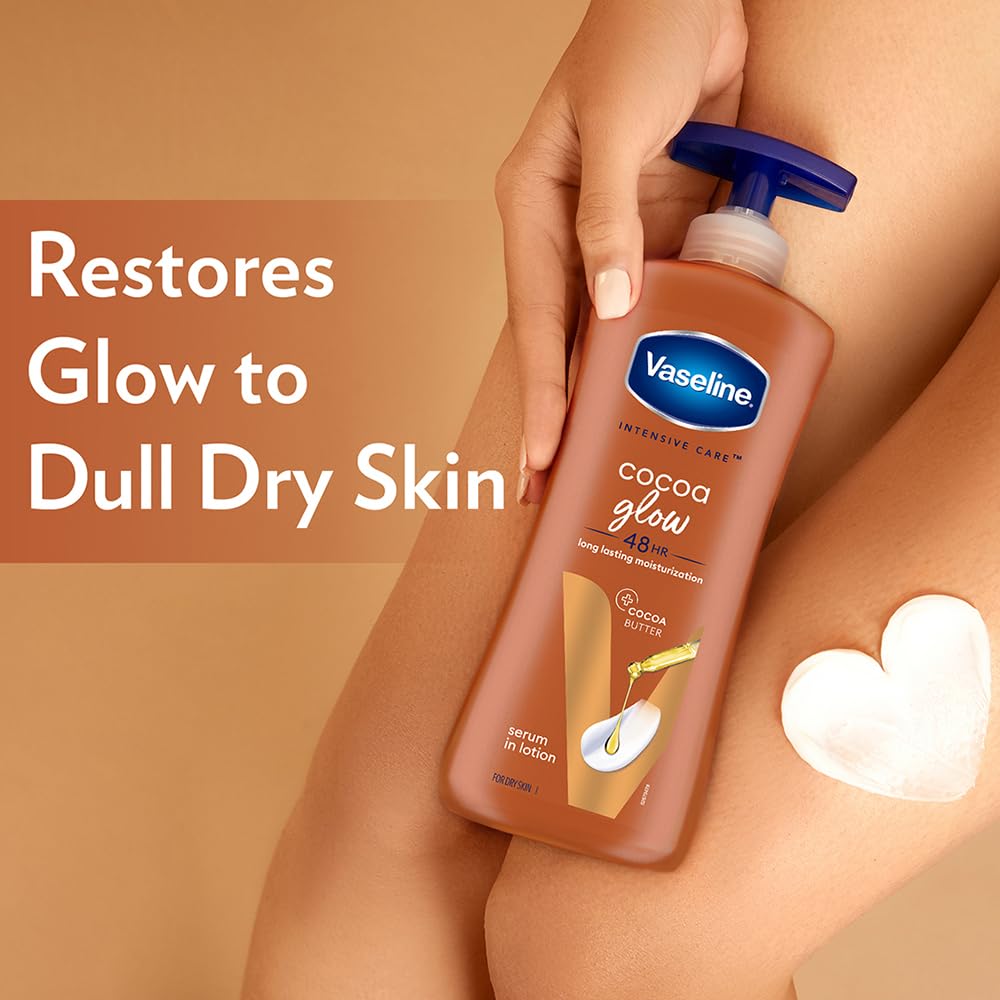 Vaseline Lozione Corpo Cocoa Glow Intensive Care 600 Ml Idratazione Profonda Assorbimento Rapido Per Pelli Secche Spente