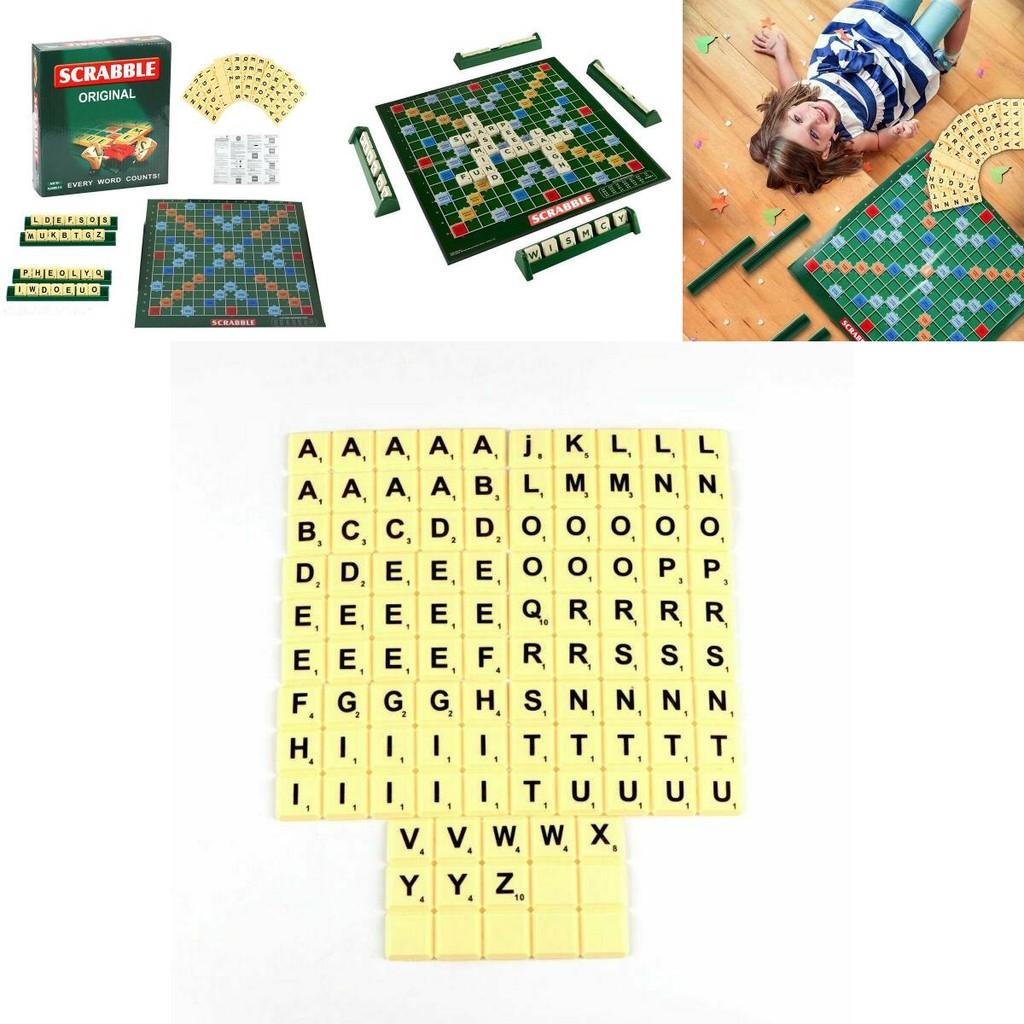 Classic Scrabble Board Game Educational Toy For Kids And Adults