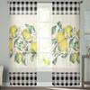 Idyllic Summer Fresh Lemon Plaid Sheer Window Curtains For Living Room Kitchen Children Bedroom Voile Hanging Curtain