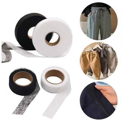 70 yardů/role 1 role Bílá/Černá Oboustranné šicí příslušenství Lepicí páska Látka Oblečení Tavitelná vložka Doplňky pro kutily Patchwork Podšívka