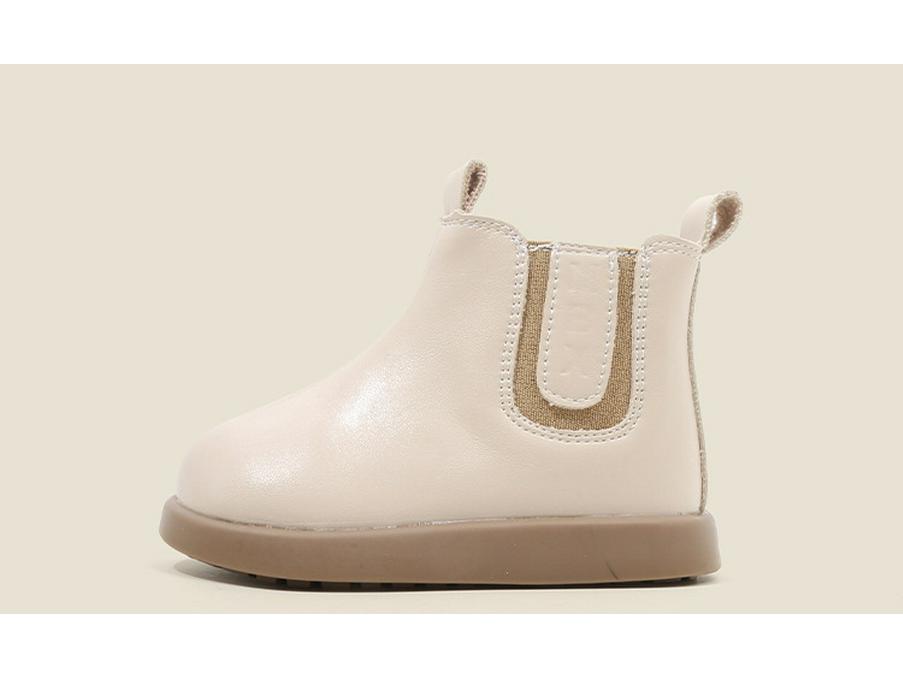 Kids' Korean Style Soft Leather Boots - Autumn & Winter | Plus Velvet Infant & Children’s Martin Boots | Versatile Baby Walking Shoes for Boys & Girls