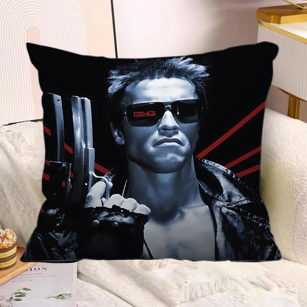 Hot Movie Pillow Covers Cartoon Sofa Decorative Home Doublesided Printing Short Plush Cute Cushion The TTerminator Cover