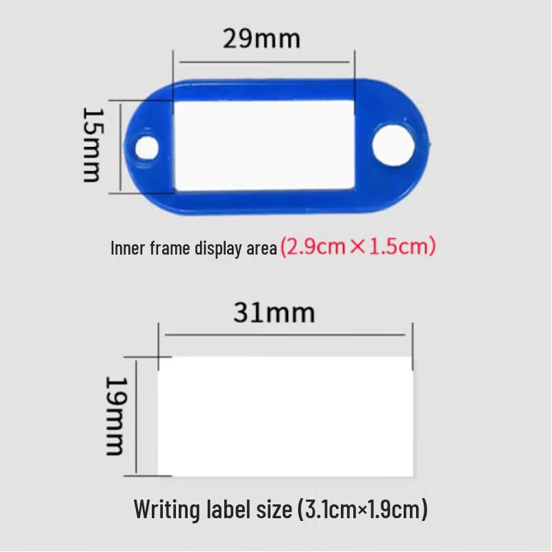 Glosen Plastic Keychain Tags