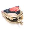 Japanese Chirimen Chirimen Coin Small Item Made in Small Chrysanthemum Navy Blue Purse, Case, Pouch, Japan,
