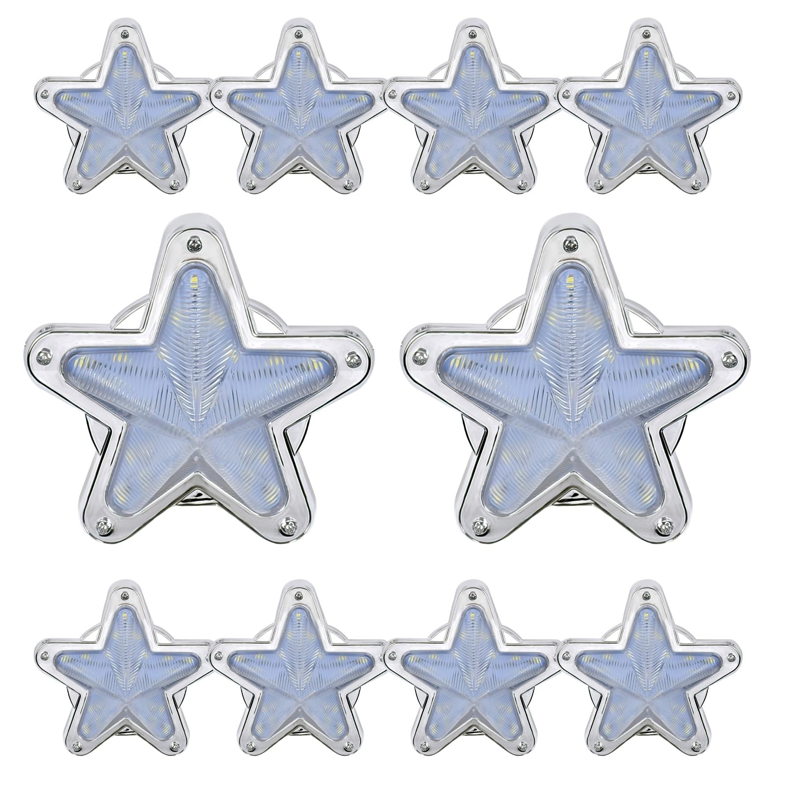 

Meliore LED Side Marker Star for Deco Light Retro and Classic Set of White Lights, Shape, 12V/24V, Trucks, Trucks, Trucks, Styles, Vehicles, 10,