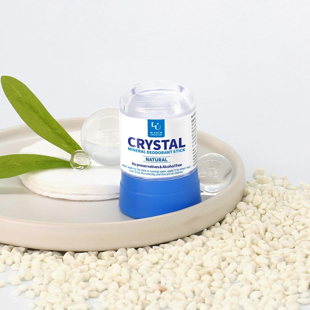 W Skin Research Institute Kristal Deodorant Natuurlijk, 45g, 1 stuk