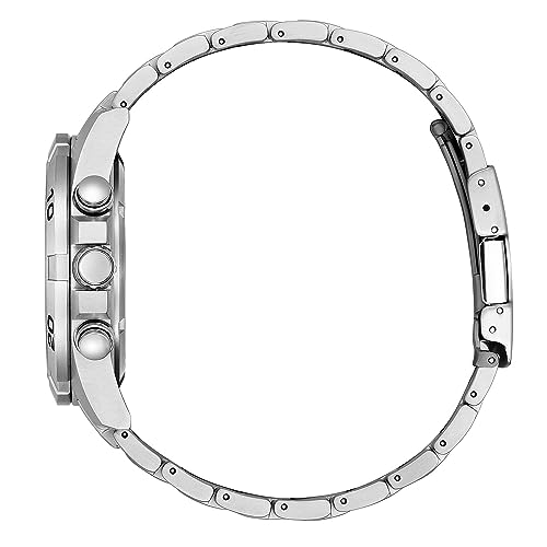 Citizen Men's Eco-Drive Watch, 10 ATM Water Resistant, Green, Popular Overseas Model, BL5550-50X, Silver