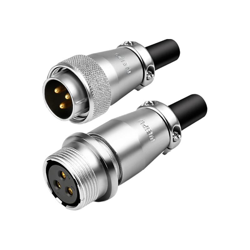 Weipu WS202345 Industrial Aviation Plug & Socket - 7, 9, 12 Pin Air-to-Air Mating TQZQ