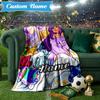 Custom Name Rainbow Aphmau Fantasy World Blanket Lightweight Ideal Bedding Blanket Perfect for Travel, Camping, Living Rooms, Sofas, Christmas Gift