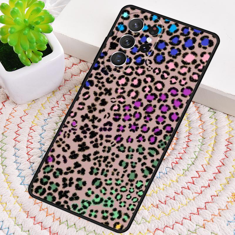 Tan Leopard TPU Phone Case For Samsung Galaxy note 10 pro S26 S25 S24 S23 S22 Ultra Plus S21 FE S20 Shockproof Cover