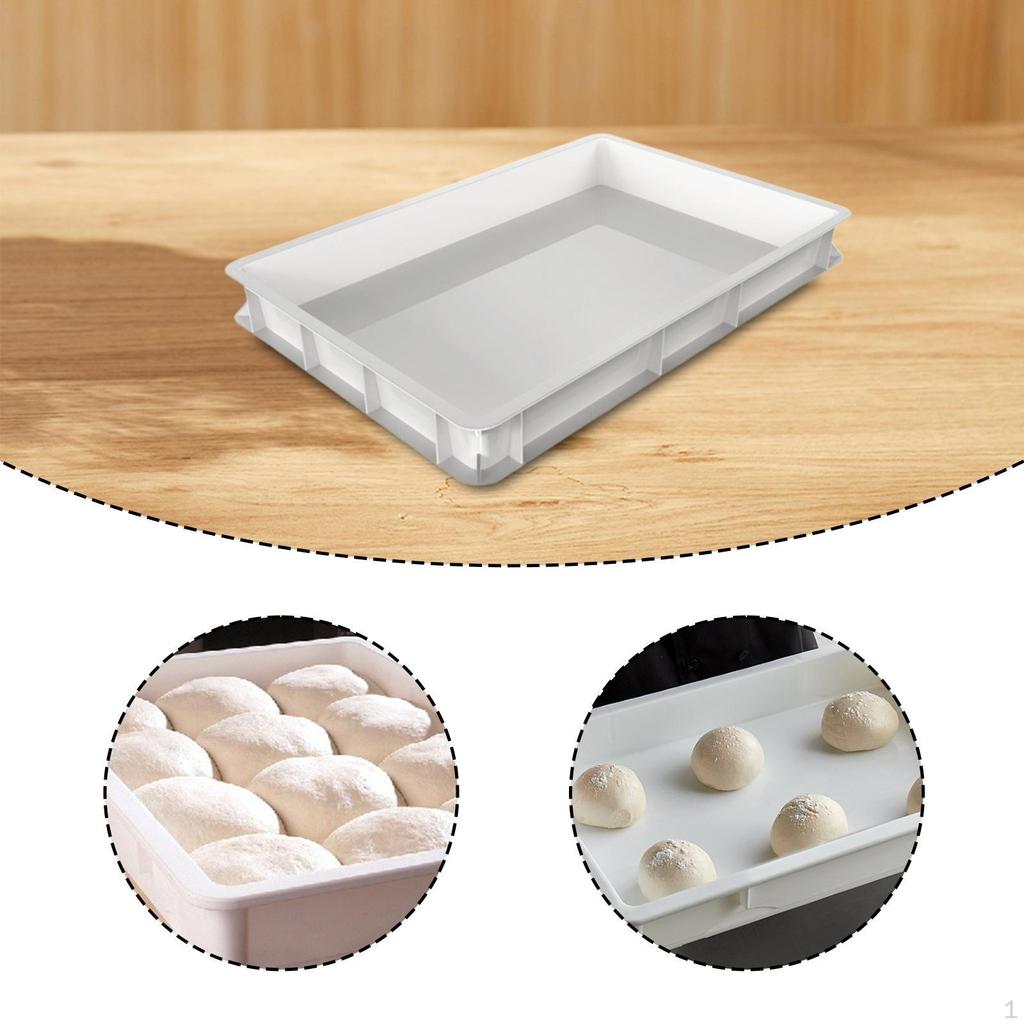 Fermentation Box Baker's Container Storage Bin Fruit Tray with Rounded Edges for Easy Cleaning