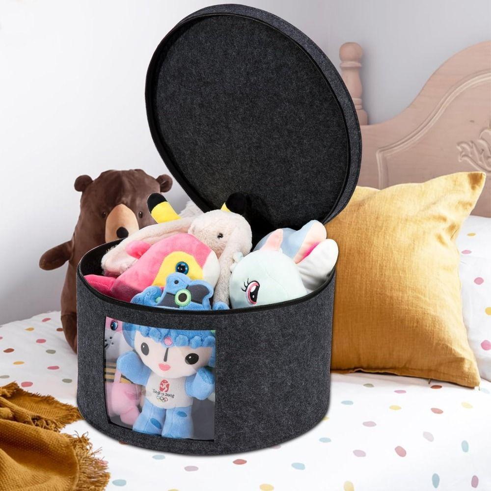 Window Hat Storage Box Dustproof Cowboy Hat Container Round Cap Organizer Bag  Outdoor