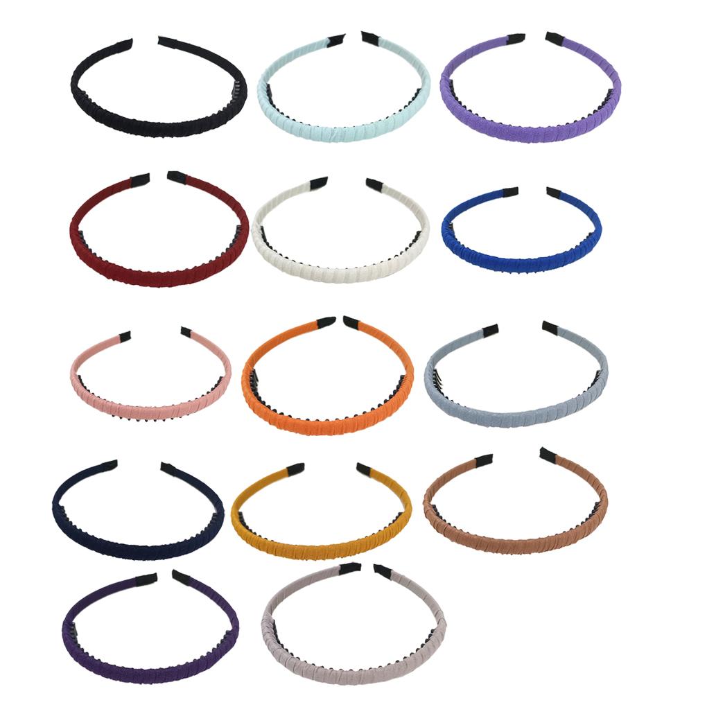 Hair Accessories with Teeth Classic Elastic Simple Headband Clothes Matching Accessory Shower Hairband for Adult Lady Female Use