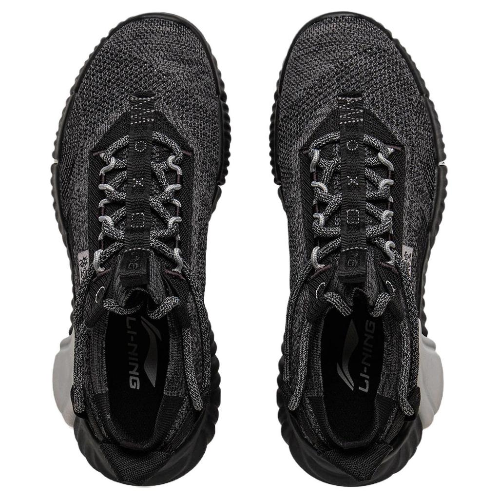Li-Ning Soft Lightweight Trendy Breathable Low-Top Casual Shoes Men Sneakers Black AGLV143-1