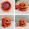 Orange Melting Halloween Pumpkin Candy Bowl With Lid Food Display Bowl Candy Holder  Haunted House