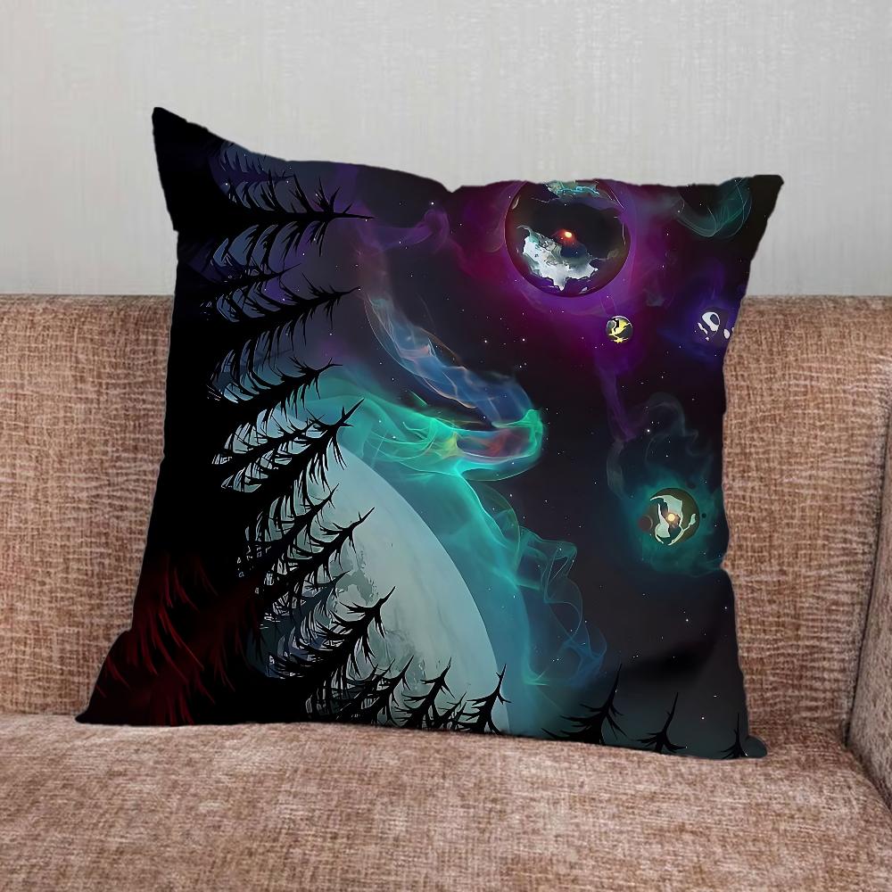 O-Outer Wilds Game Pillow Case For Home Bedroom Car Office Decoration Living Room Sofa Cushion Cover Suitable