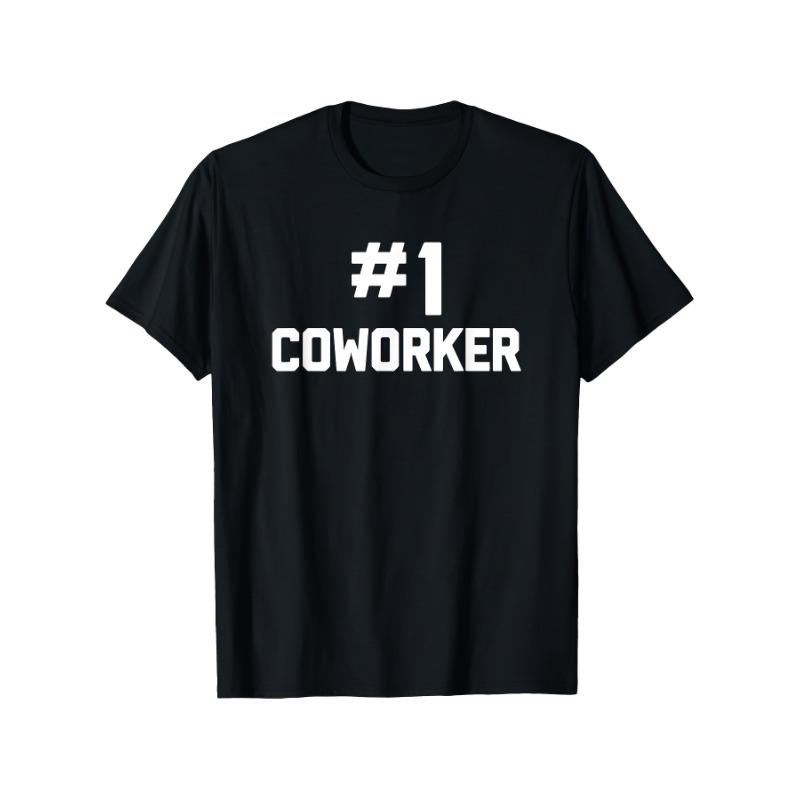 

European sizes Coworker T-Shirt | Funny Saying Sarcastic Office Job Work T-Shirt, Fashionable Short-Sleeved Comfortable S чёрный