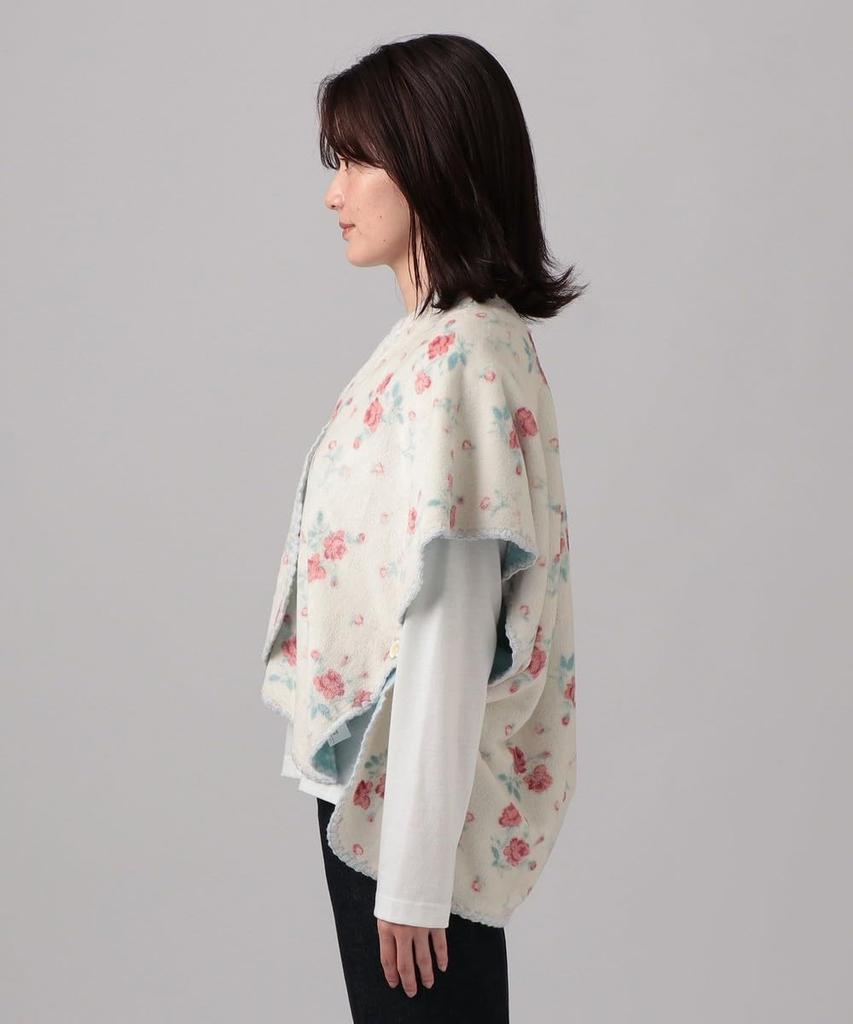 Afternoon Tea Living Reversible Classic Flower Cape Pink Pajama/Loungewear Top,
