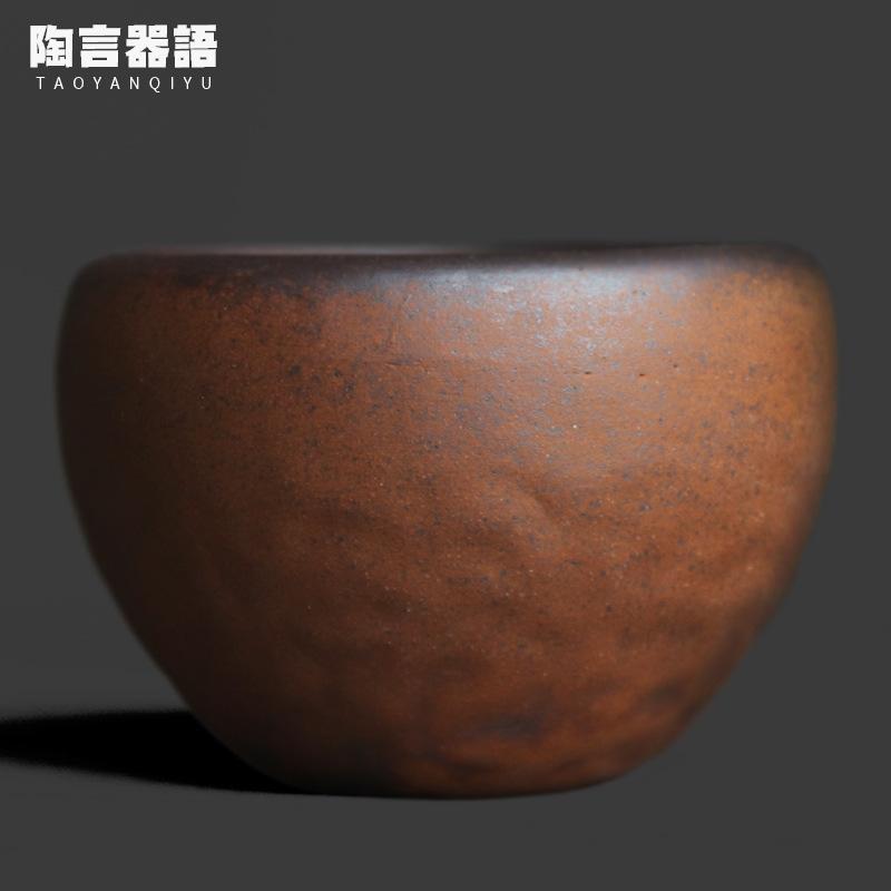 

70ml Old Rock Clay Unfalling Teacup Retro Tea Bowl Cup Tea-tasting Fragrance Cup Jianzhan Master Cups Teaware Decoration Gifts As Your Choose