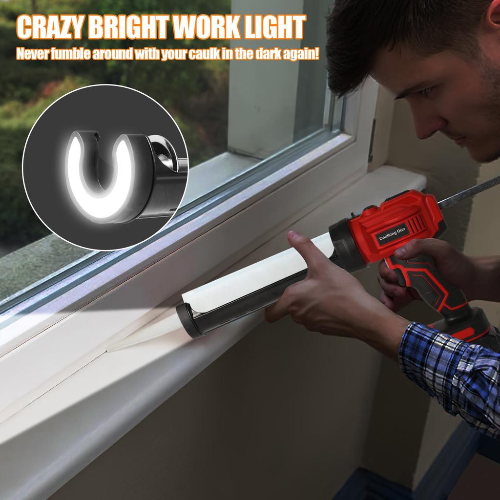 Electric Glue Gun Glass Glue Caulking Gun 4 Speeds Cordless Doors and Windows Electric Sewing Glue Tool for Makita 21V Battery
