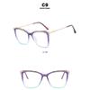 Women's glasses, large frame hollow TR90 glasses frame