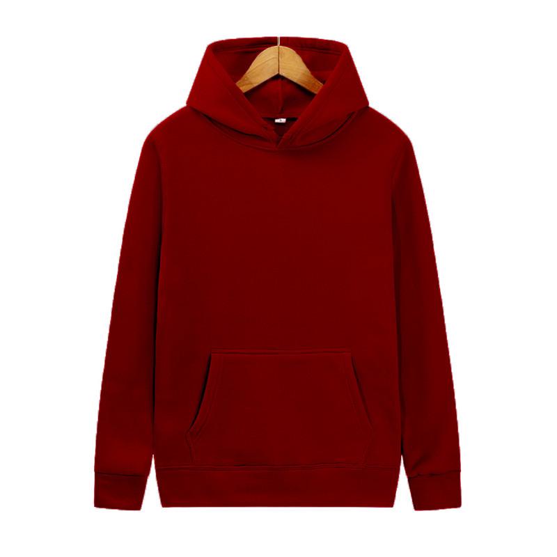 Unisex Solid Color Fleece Hoodie and Sweatpants Set