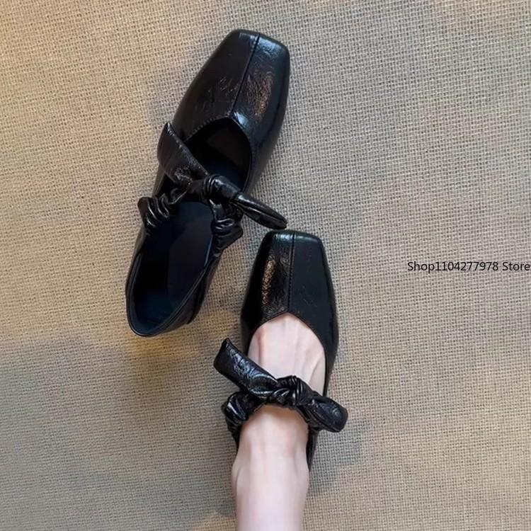 Fashion 2025 Bow Women Flats Shallow Mouth Autumn Pointed Toe Loafers Ballerinas New Falls Leopard Retro Dress Shoes Zapatos De Mujer