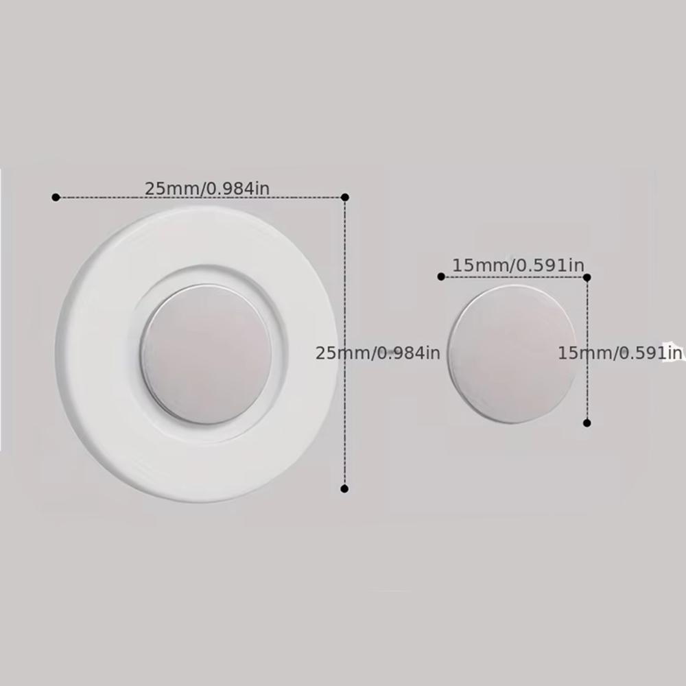 6-18pc Remote Magnetic Wall Holder Magnetic Paster Remote Control Holder No Drilling Storage Magnetic Hook Home Organization