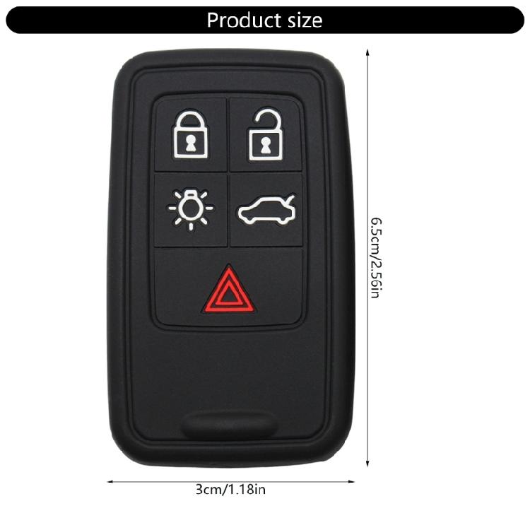 Ergonomic Silicone Key Fob Protector Shock Absorbing Design Non Slip Multi Color Option All Climate Resistance For Remotes