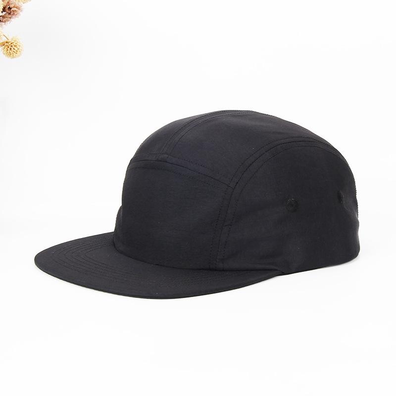 Quick Dry Water Resistant 5-Panel Skate Cap, Nylon High Quality Big Size Unisex Aviator Camping Hat